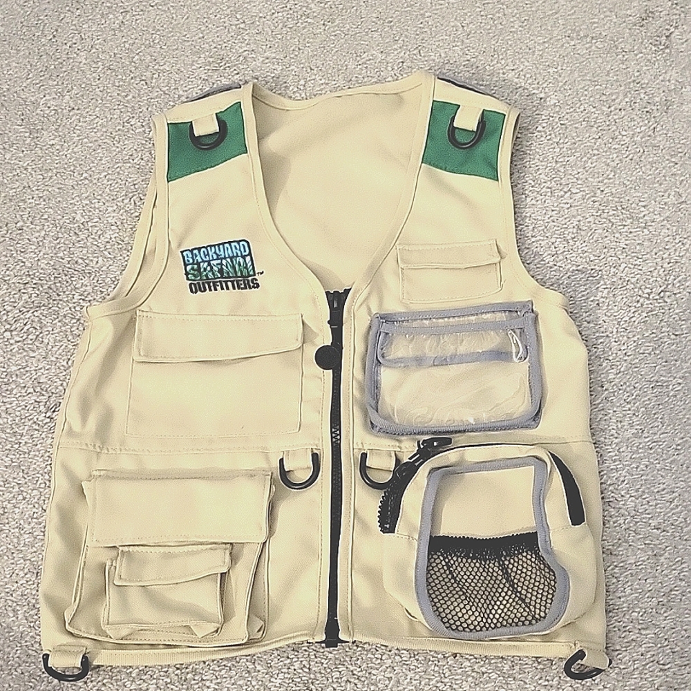Vintage Backyard safari outfitters kids vest age 5yr